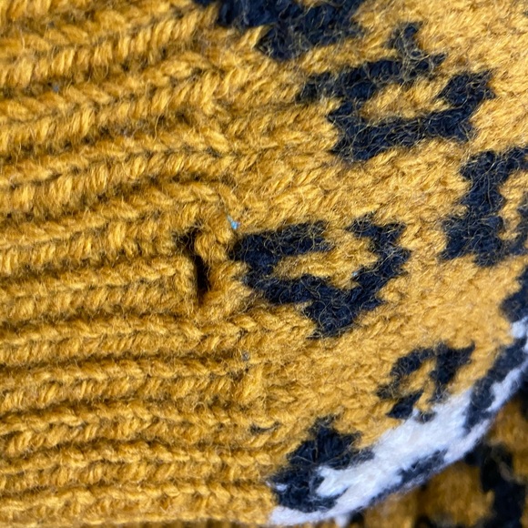 Vintage leopard print Wool Sweater - Picture 7 of 7